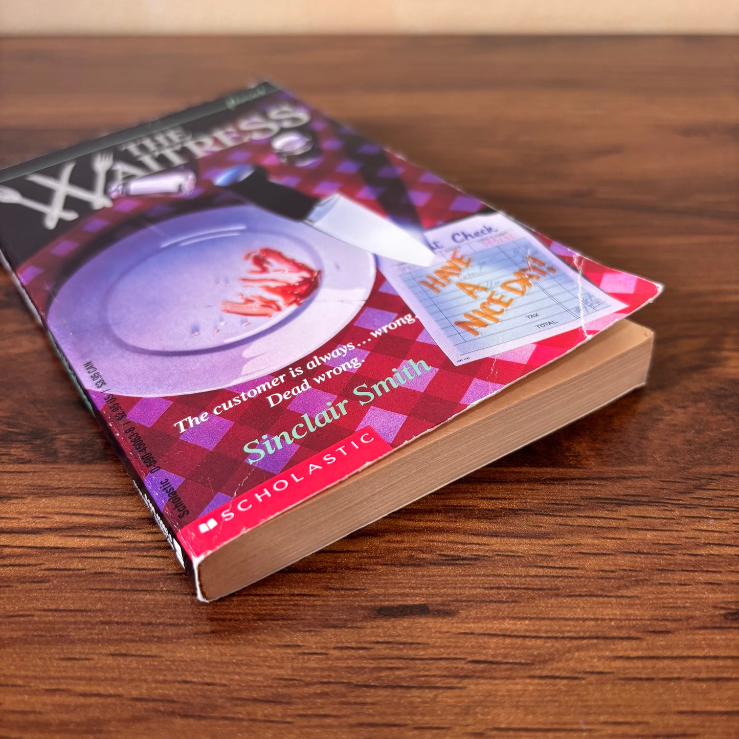 The Waitress by Sinclair Smith - 1992 Point Fiction Thriller Paperback