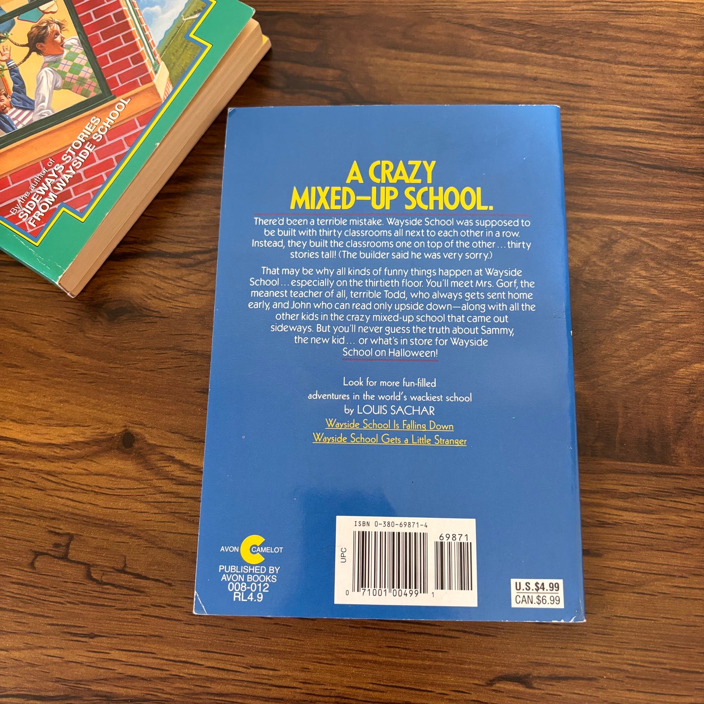 Wayside School Book Bundle - Sideways Stories, Falling Down, & Sideways Arithmetic by Louis Sachar (Scholastic Paperbacks)