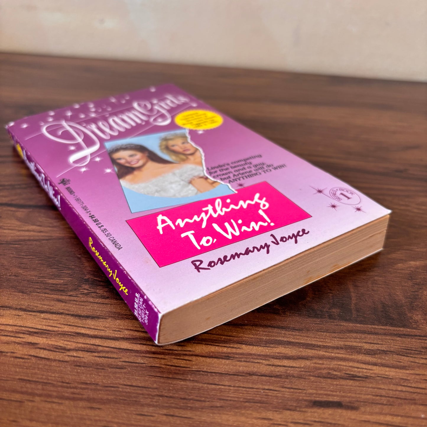 Dream Girls #1: Anything to Win by Rosemary Joyce RARE Purple Cover - Bonus Directory of Major Teen Beauty Pageants for 94/95(1994 SPI YA Paperback)