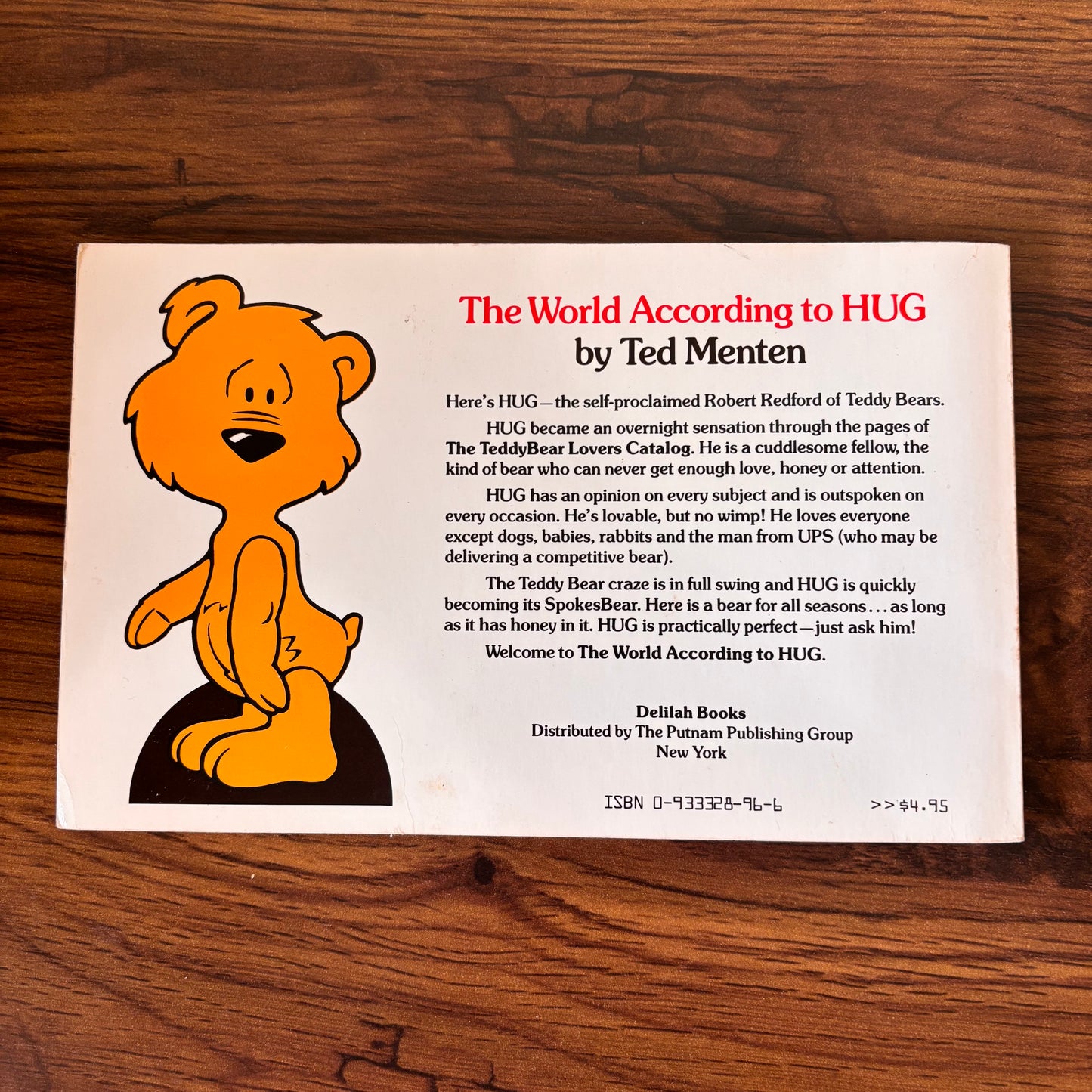 The World According to HUG by Ted Menten - 1984 Softcover Cartoon Book