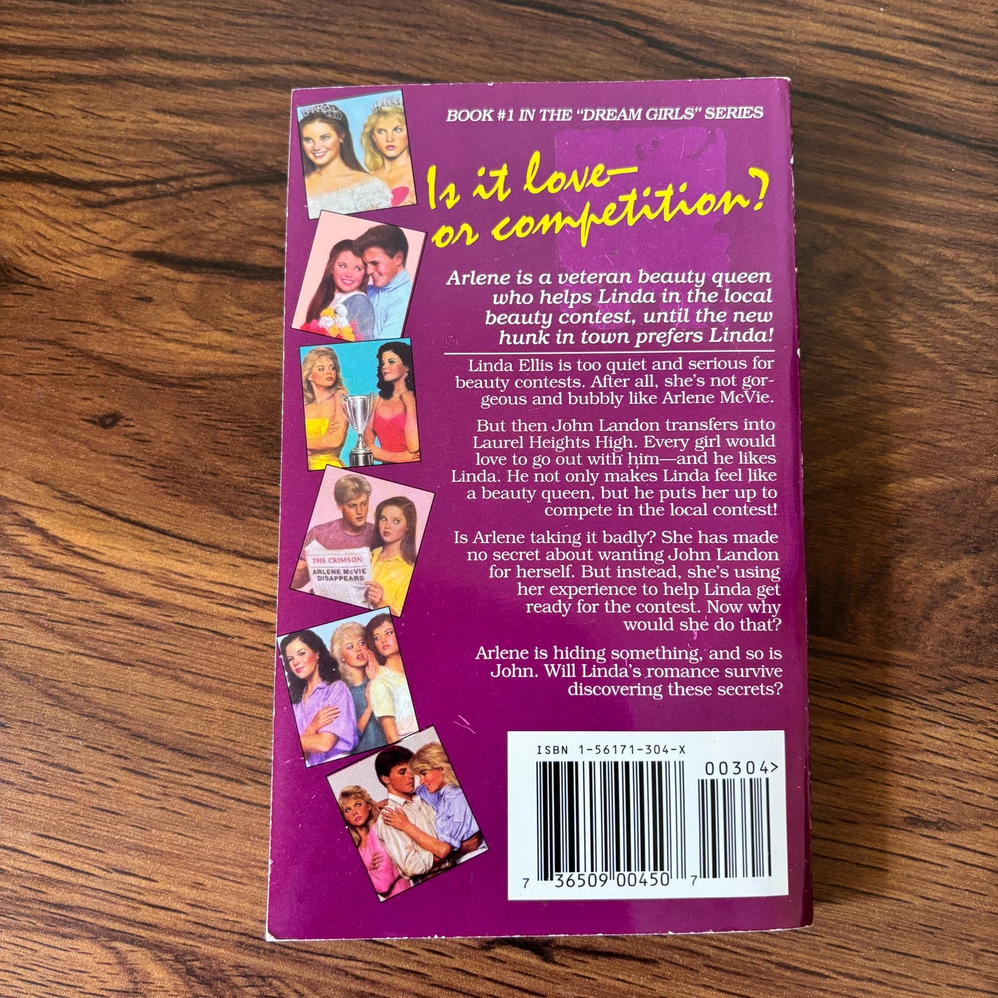 Dream Girls #1: Anything to Win by Rosemary Joyce RARE Purple Cover - Bonus Directory of Major Teen Beauty Pageants for 94/95(1994 SPI YA Paperback)