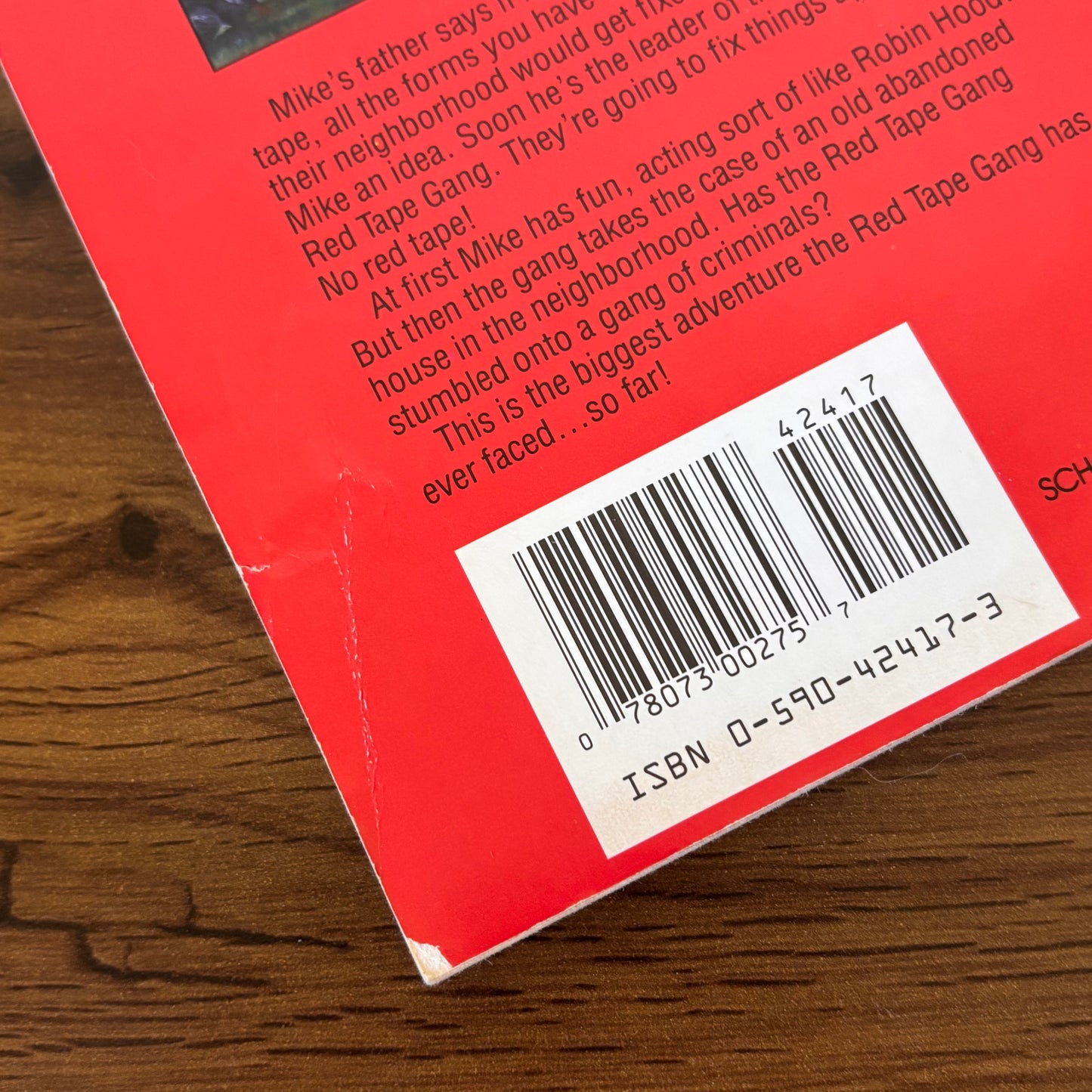 The Adventures of the Red Tape Gang by Joan Lowery Nixon (1974 Apple Paperback – Scholastic)