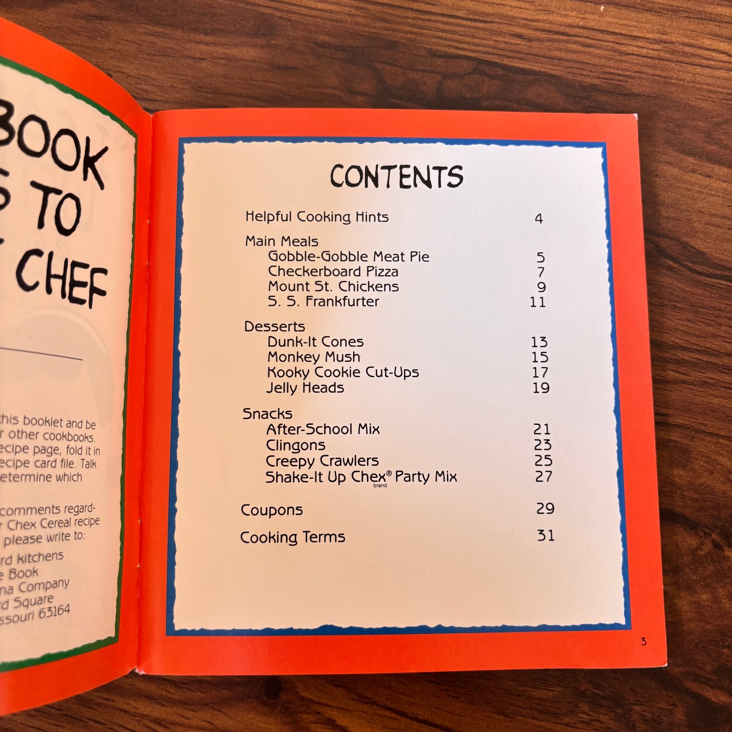 I Can Make It with Chex Charlie Brown - 1991 Peanuts Recipe Booklet