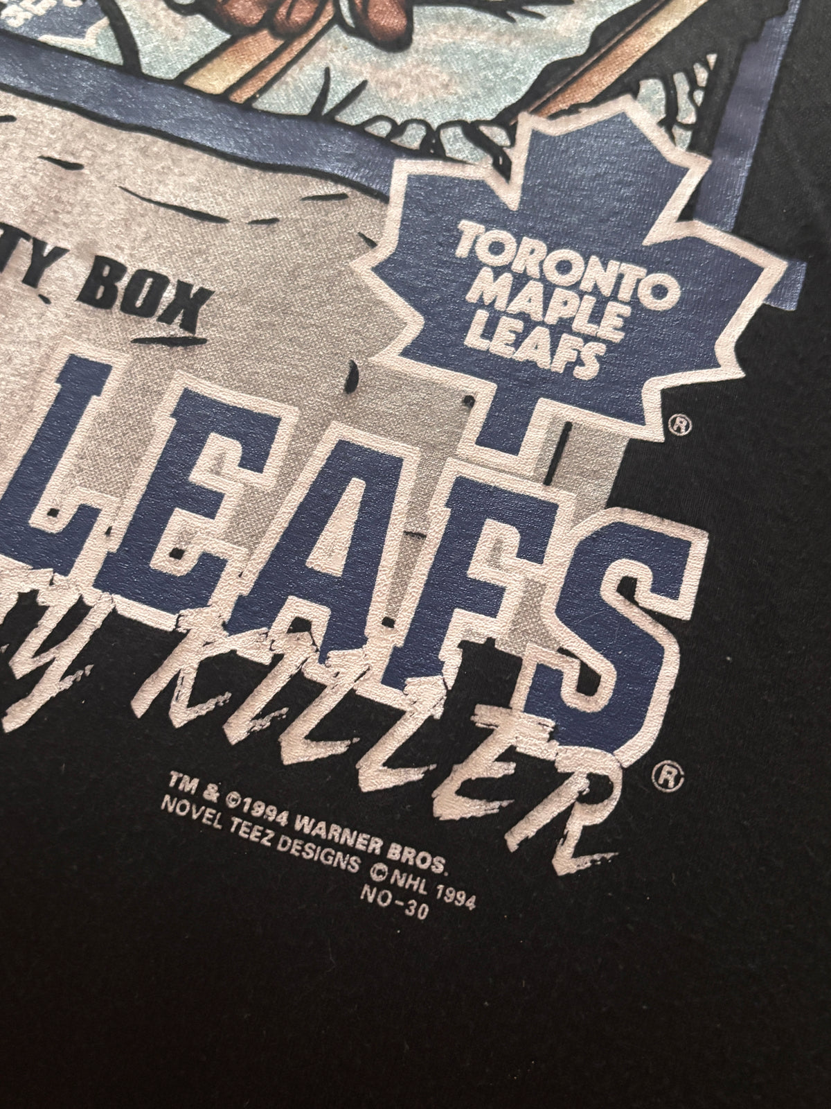 1994 Tasmanian Devil Toronto Maple Leafs T-Shirt Size Medium