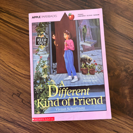 A Different Kind of Friend by Vivian Schurfranz - 1990 Scholastic paperback edition, a heartfelt story about friendship, acceptance, and understanding differences among teens.