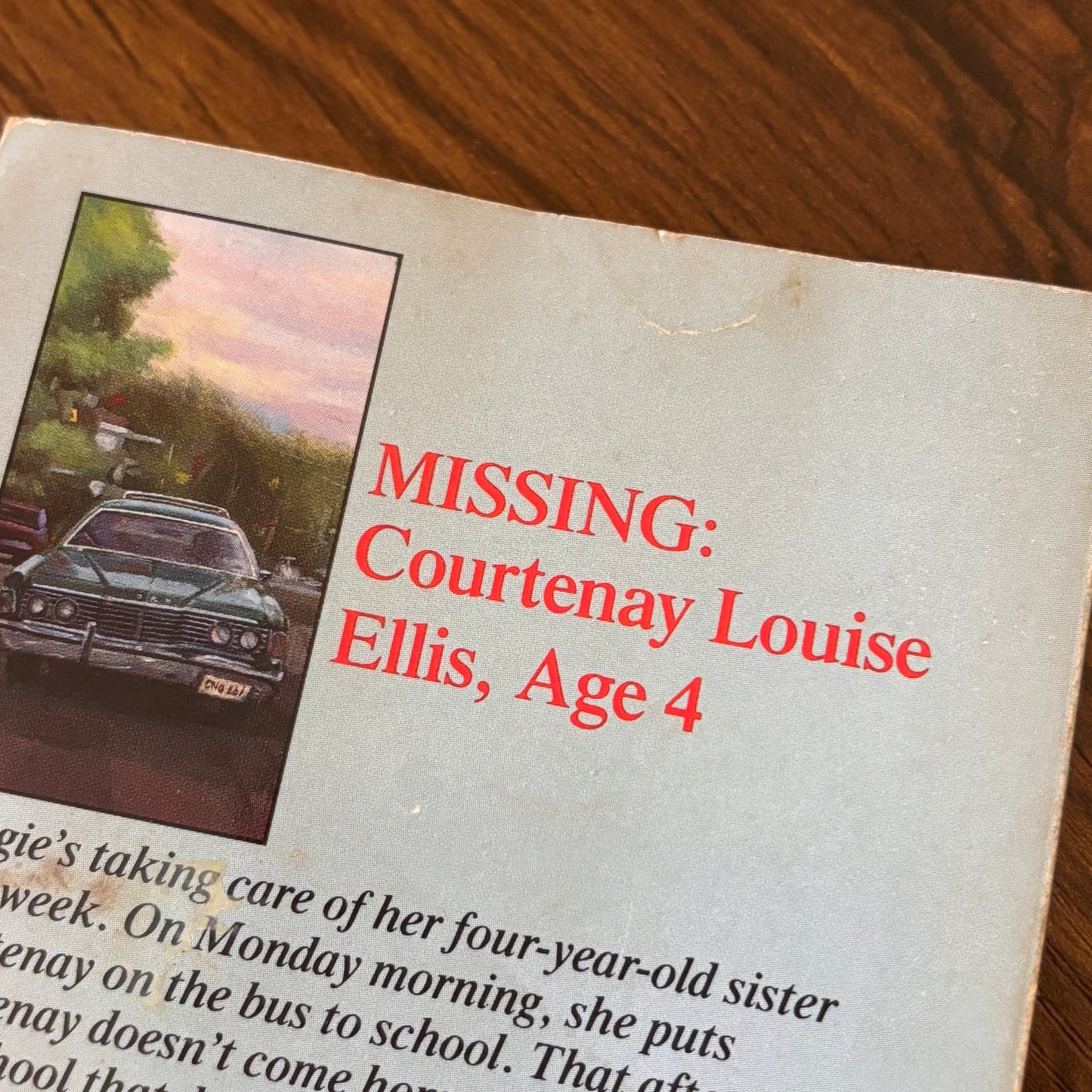Ann M. Martin Missing Since Monday 80s teen thriller paperback, a suspense story about a missing four-year-old sister, threatening phone calls, and a babysitting day that turns into a mystery.