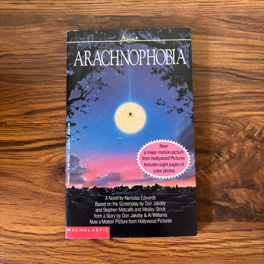 Arachnophobia by Nicholas Edwards - creepy-crawly 1990 Point Horror movie tie-in paperback packed with spine-tingling spider suspense