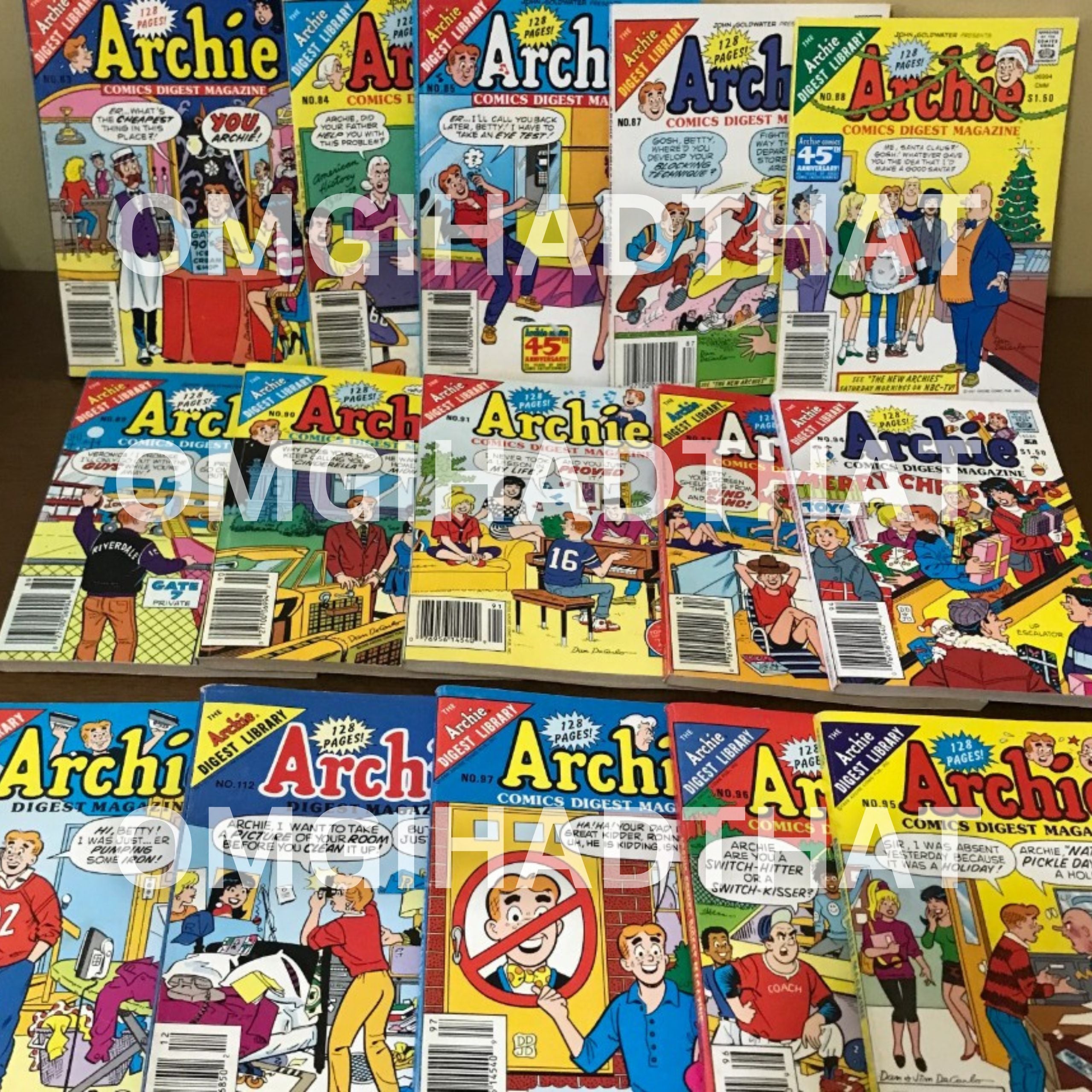 Archie Magazine 90 Archie Comic Digest Magazines - Original 80s 90s Archie Comics – Omg I ...