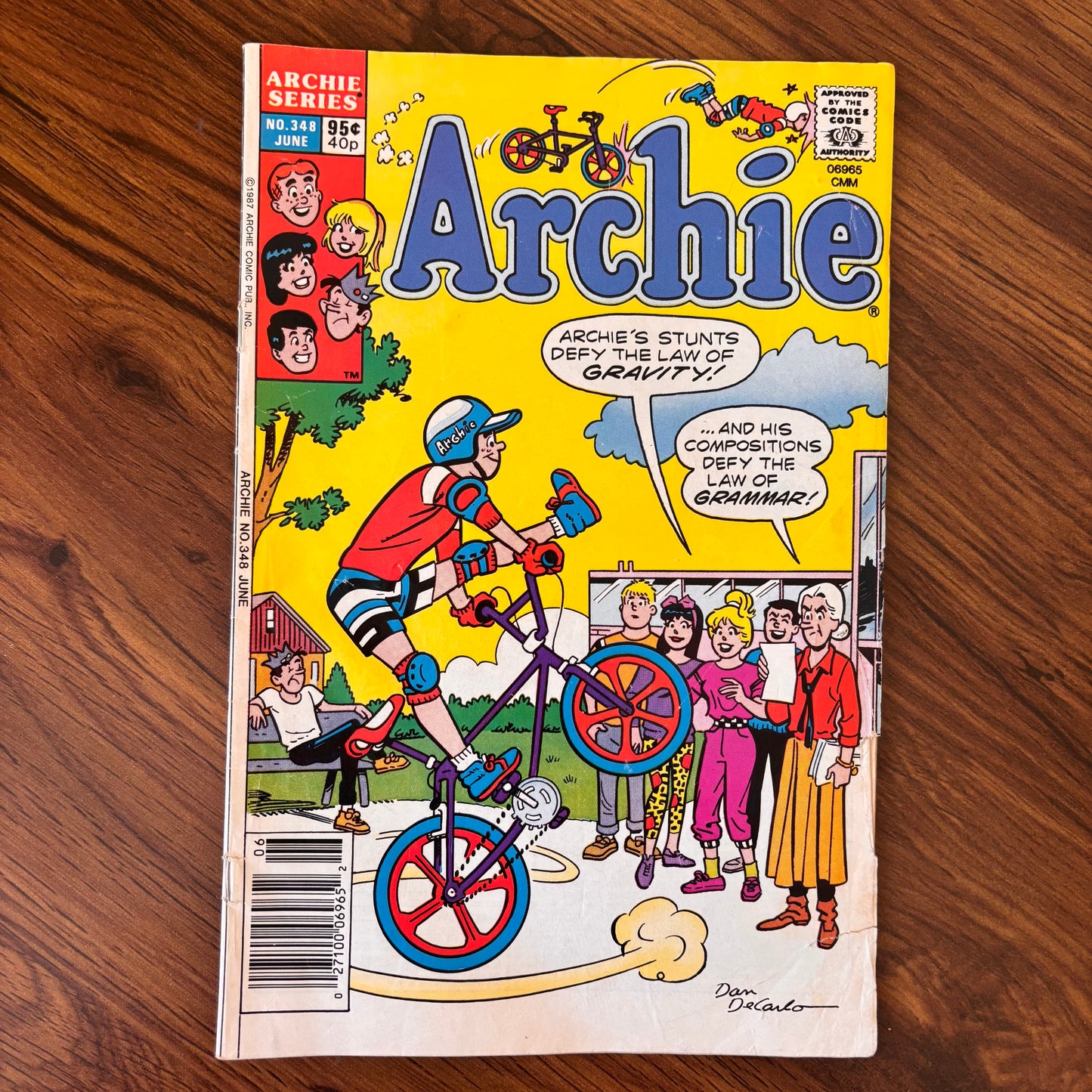 Archie No. 348 comic book from June 1987 featuring classic Riverdale teen humor and Archie Comics fun.