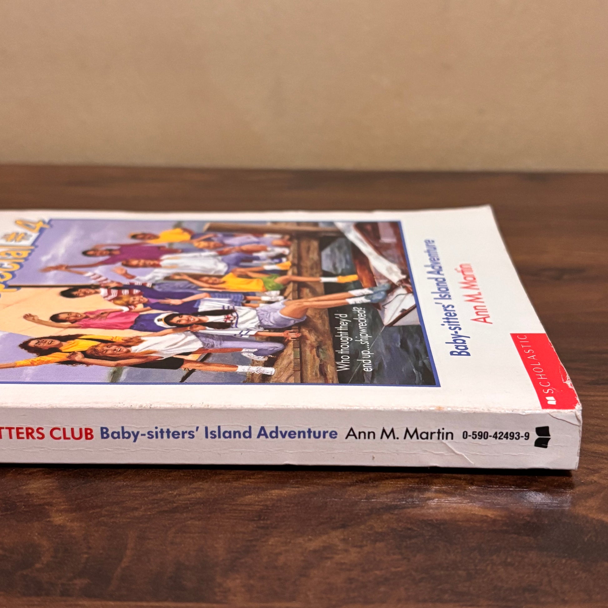 Baby-Sitters Club Super Special vintage girls chapter book by Ann M. Martin, featuring a summer island adventure story with classic 90s friendship fiction and childhood bookshelf nostalgia.