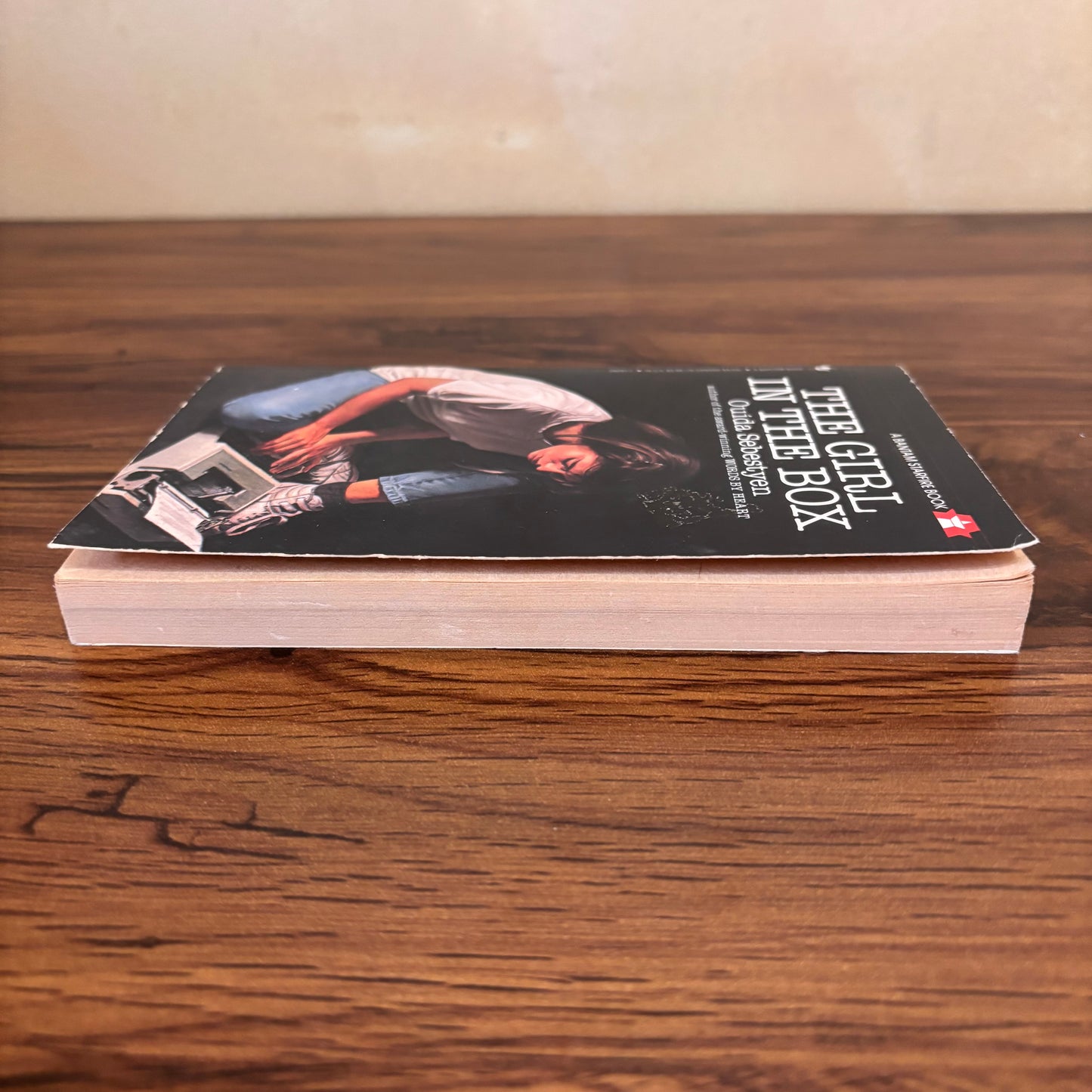 Bantam Starfire YA paperback The Girl in the Box by Ouida Sebestyen, a vintage teen novel with psychological suspense, emotional courage, and classic 80s paperback cover style.