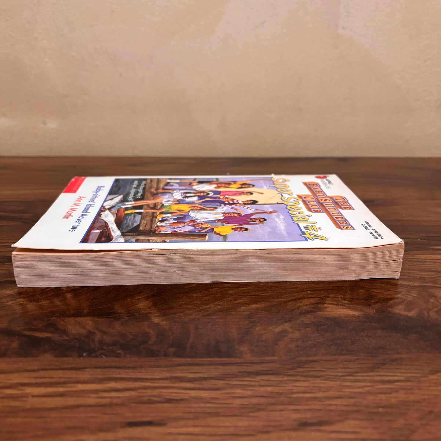 BSC Super Special #4 Baby-sitters’ Island Adventure paperback by Ann M. Martin, a vintage Baby-Sitters Club book for fans searching classic 90s series books, summer stories, and retro kids fiction.