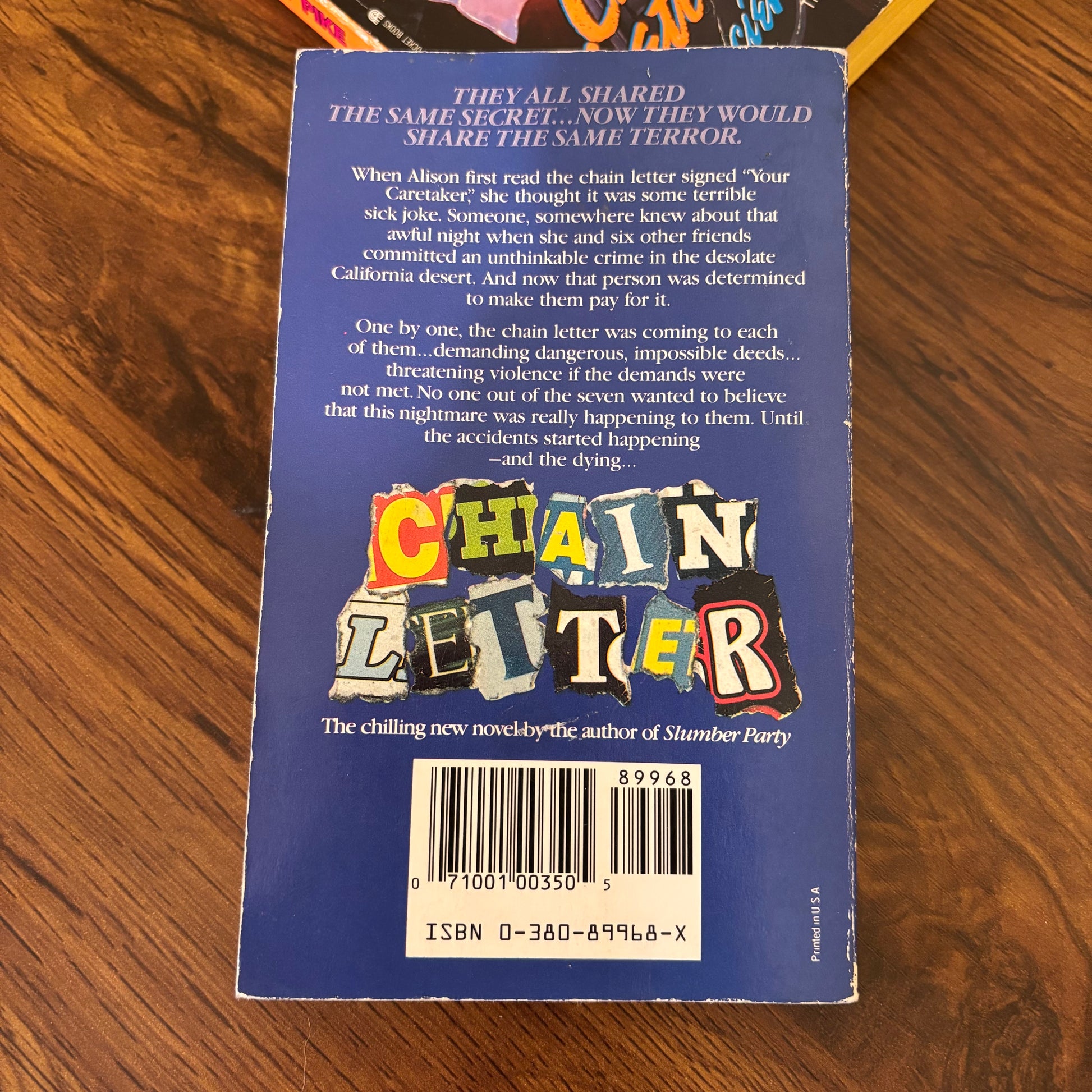 Christopher Pike horror book lot featuring Chain Letter and Chain Letter 2 The Ancient Evil, a creepy paperback set centered on chain letter terror, dangerous secrets, and supernatural suspense.