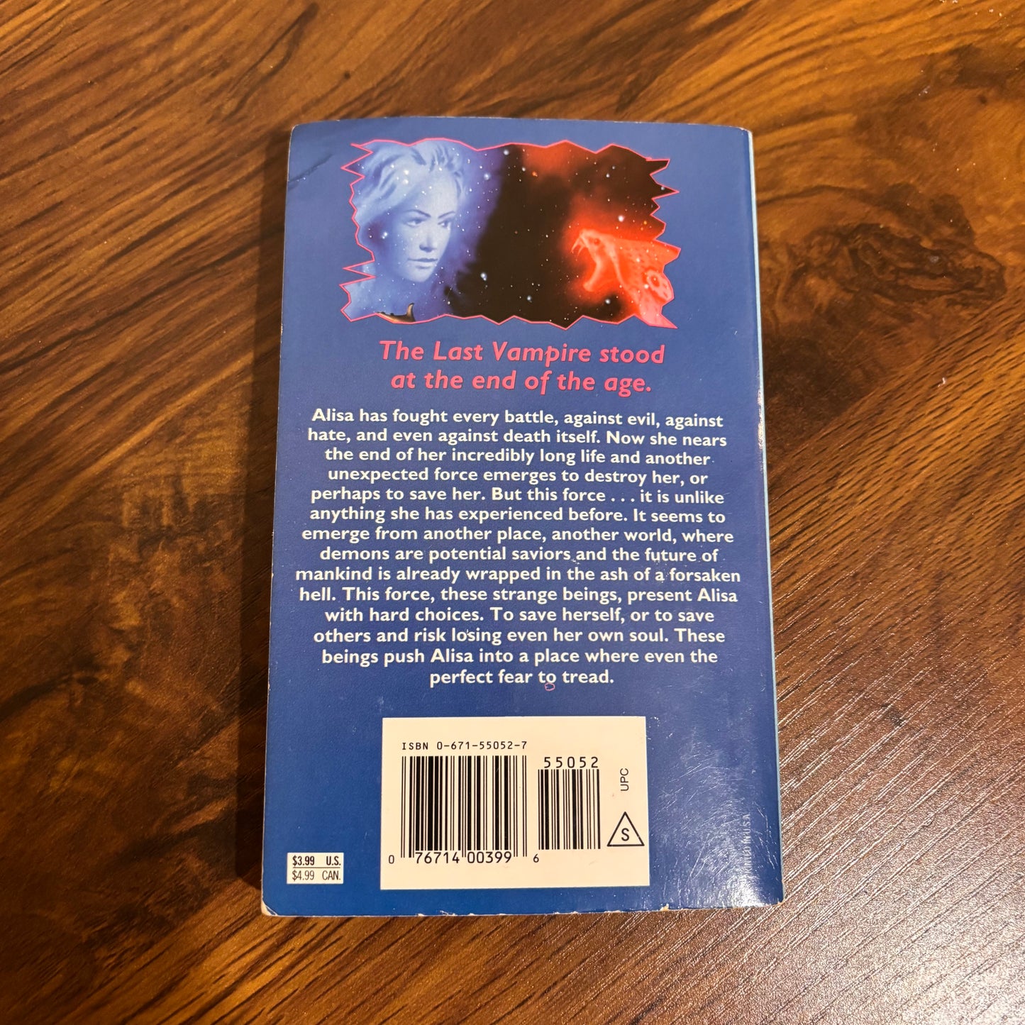Vintage Christopher Pike The Last Vampire 6 Creatures of Forever paperback book with original cover art, a collectible 90s YA vampire horror novel for retro thriller fans.