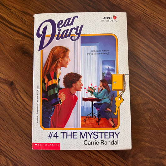 Dear Diary #4: The Mystery by Carrie Randall - 1991 Scholastic paperback edition, a captivating installment in the Dear Diary series, following a young girl's adventures and personal mysteries.