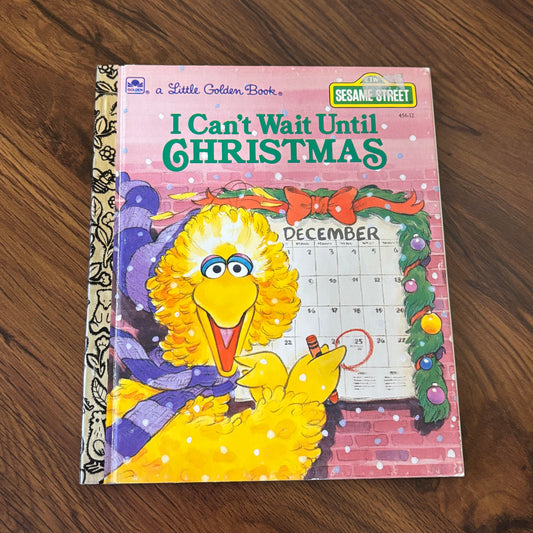 I Can’t Wait Until Christmas – Sesame Street 1989 Little Golden Book - Classic holiday story featuring Sesame Street characters, perfect for collectors and young readers.