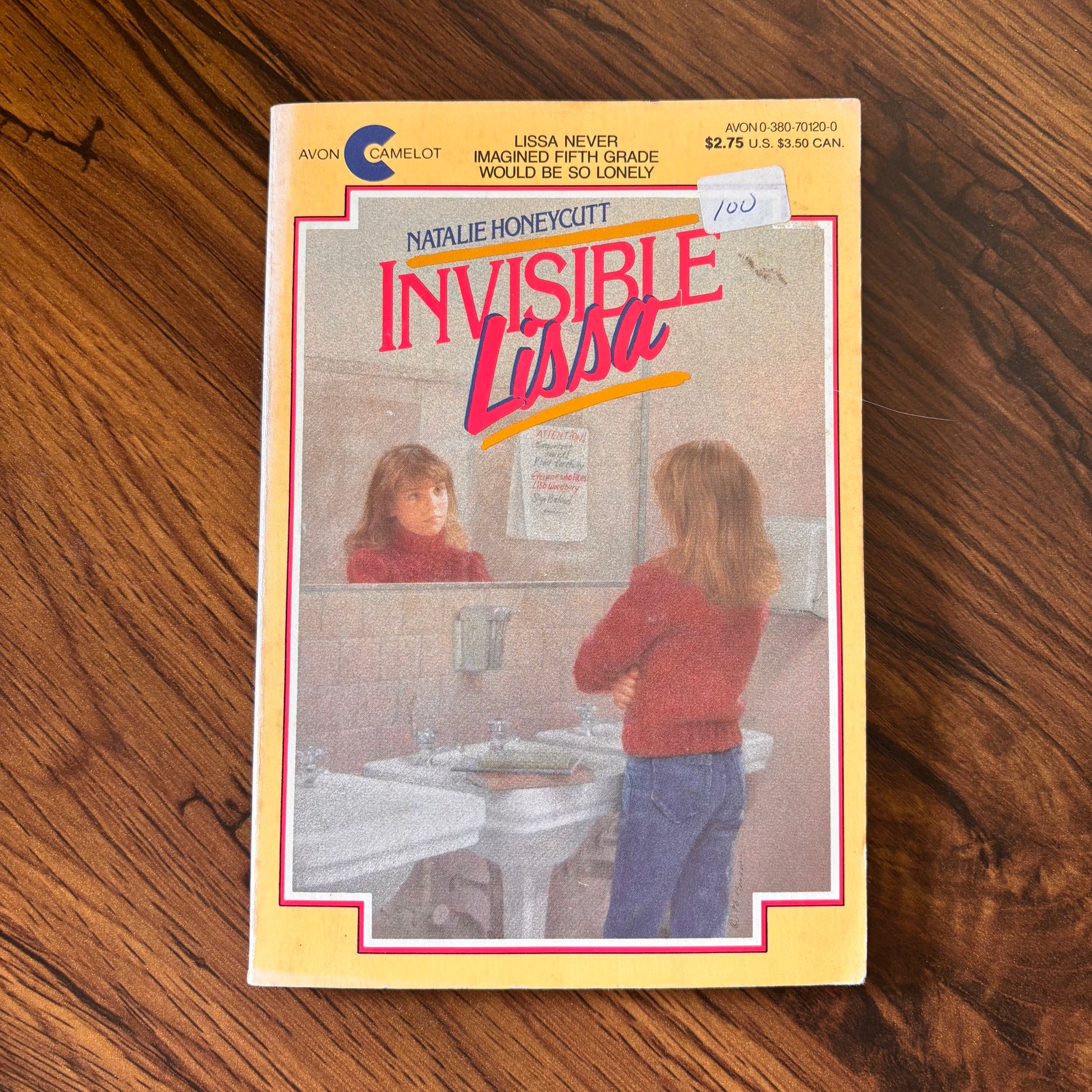 Invisible Lissa by Natalie Honeycutt - 1986 Avon Camelot paperback exploring shy girl struggles and quiet strength in heartfelt 80s middle grade fiction
