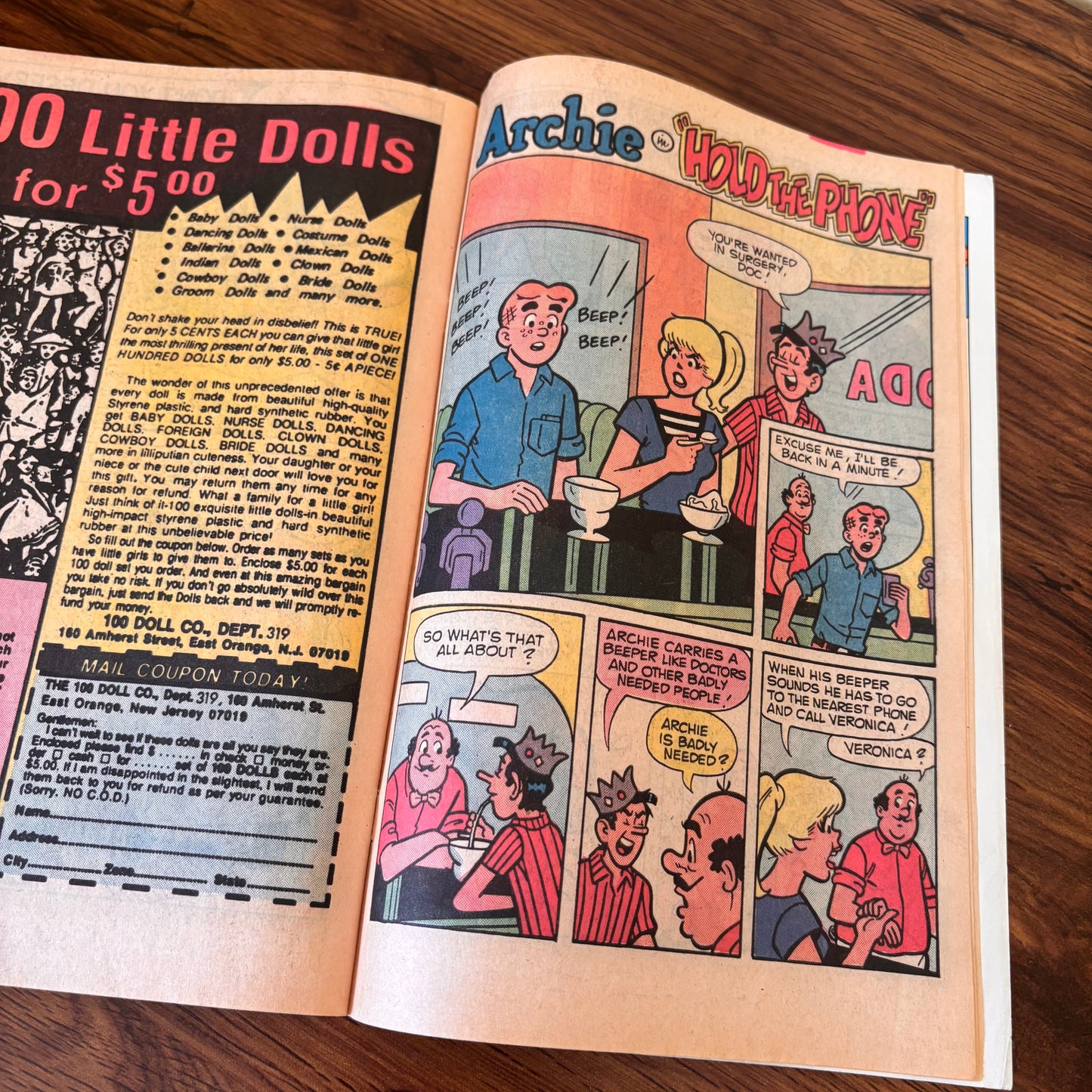 It’s Archie for Monster Laffs issue 326 vintage comic book with bold monster-themed cover art, classic Archie Comics humor, and collectible 1980s newsstand appeal.