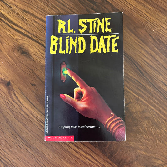 Blind Date by R.L. Stine, 1986 vintage YA horror paperback from Point Horror series, teen thriller about prank calls, dating, and revenge