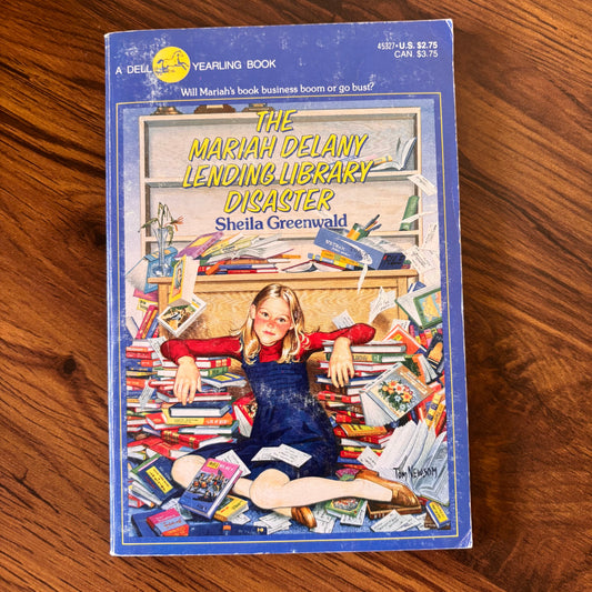 The Mariah Delany Lending Library Disaster by Sheila Greenwald - 1977 Dell Yearling paperback full of bookish chaos, clever ideas, and vintage middle grade mischief