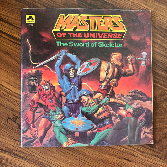 The Sword of Skeletor by Roger McKenzie - 1983 Masters of the Universe storybook with bold vintage artwork, epic He-Man action, and classic 80s power