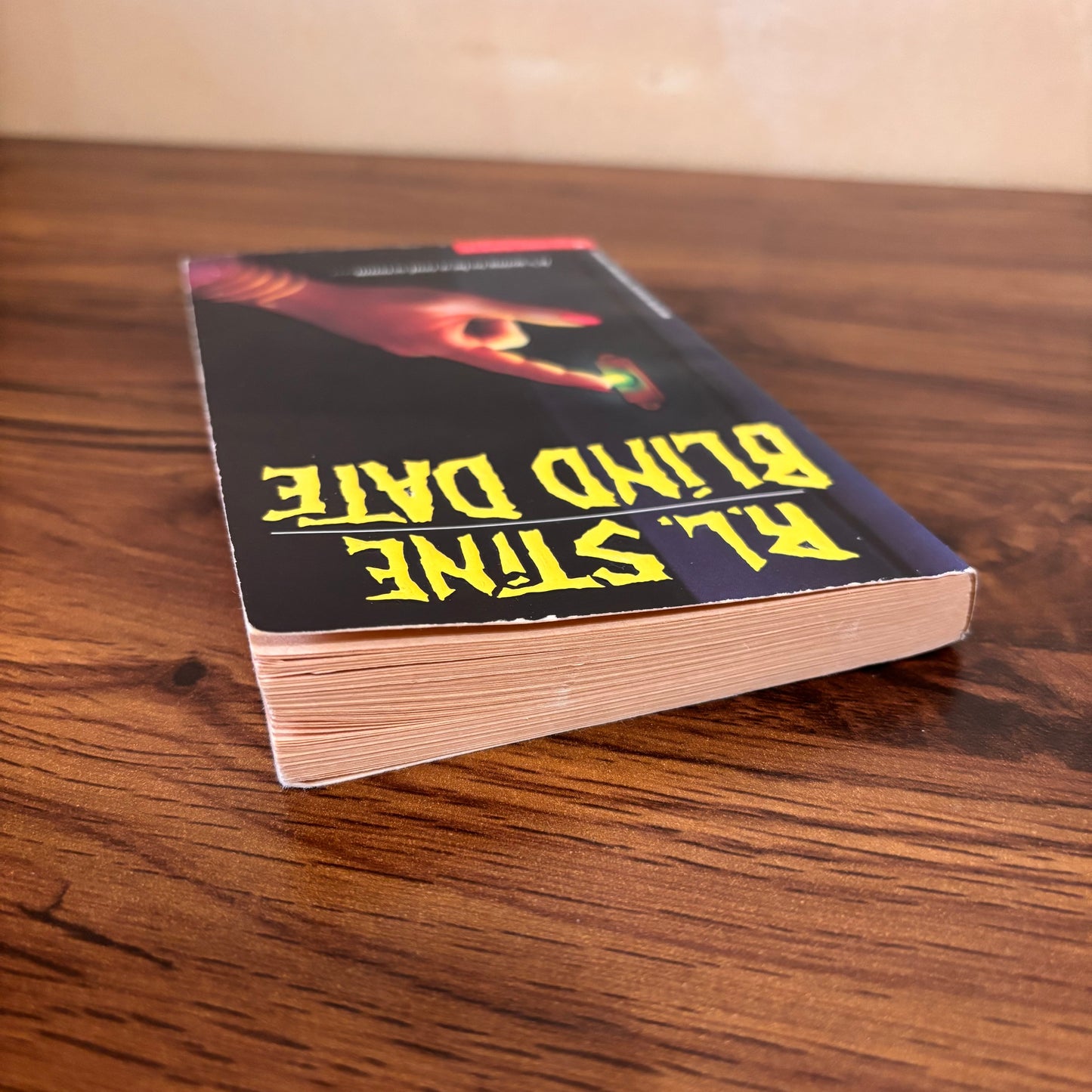 Old R.L. Stine book Blind Date from 1986, a teen horror paperback where a mysterious date leads to fear, revenge, and classic Point Horror suspense.