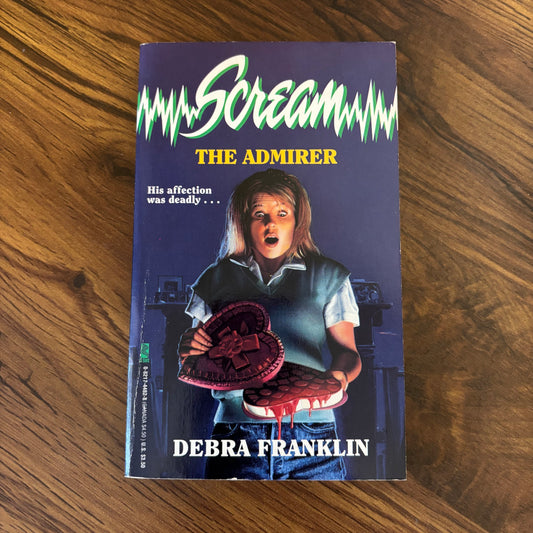 Scream #7: The Admirer by Debra Franklin, 1994 first print Z-Fave YA horror paperback. A twisted teen thriller with a deadly crush, valentine vibes, and full 90s slasher energy. A nostalgic favorite for vintage horror fans. omgihadthat.com