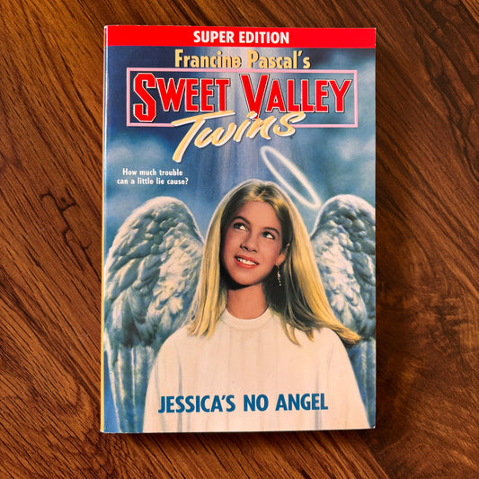 Sweet Valley Twins Jessica’s No Angel #11, 1998 Bantam Super Edition paperback by Francine Pascal, vintage YA girls book with twin drama