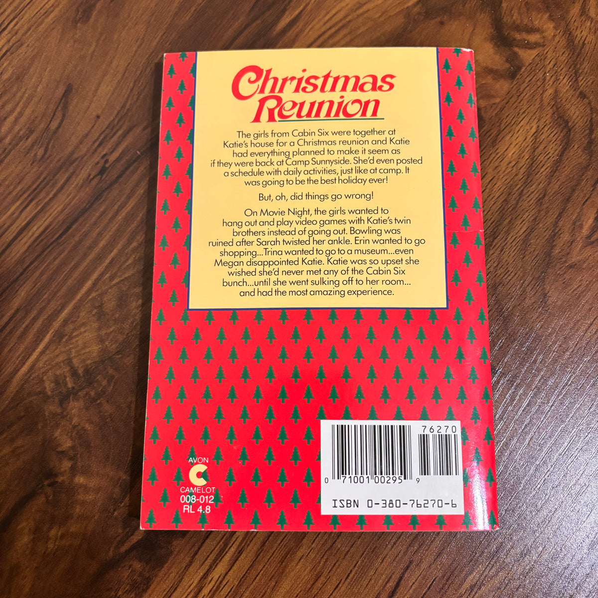 Vintage Christmas kids book from the Camp Sunnyside Friends series featuring a snowy reunion scene, a nostalgic holiday paperback for retro children’s book collectors.