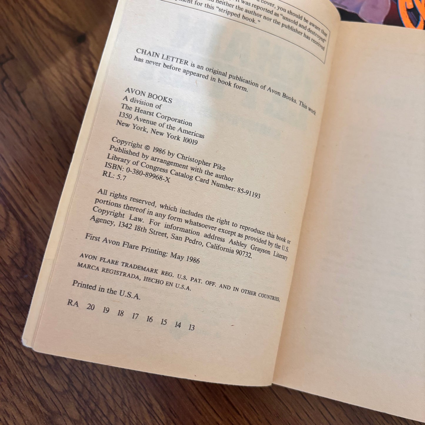 Vintage Christopher Pike Chain Letter two book set including the original novel and sequel The Ancient Evil, perfect for fans of old teen horror books, scary paperbacks, and retro thriller fiction.