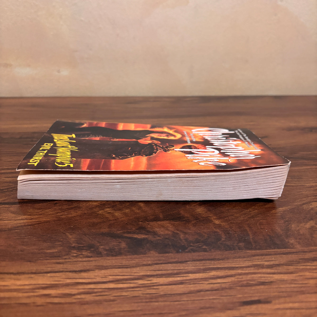 Vintage Christopher Pike vampire fiction paperback Evil Thirst, part of The Last Vampire series, ideal for collectors of nostalgic teen horror books and retro supernatural thrillers.